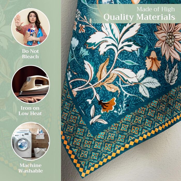 Набір з 3 багатоцільових кухонних рушників Maison d&39 Hermine Сільське Різдво зі 100 бавовни Барні рушники День подяки/Різдво (50 см x 70 см) (20 шт. - Розкішний лофт)