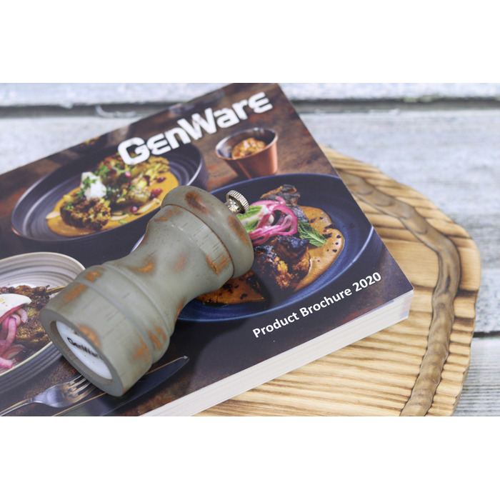 Млин для солі та перцю, 10 см, дерев'яний вінтаж, GenWare