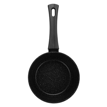 Ковш Fissman 16x8 см/1,39 л ANGELA со стеклянной крышкой алюминий с антипригарным покрытием (14604)