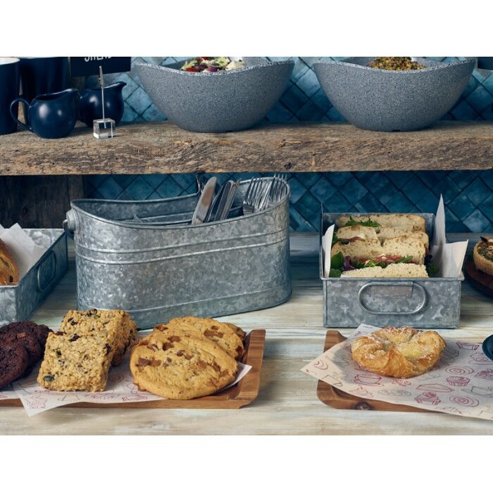 Тримач для столових приладів 33*16*16 см із оцинкованої сталі, GenWare