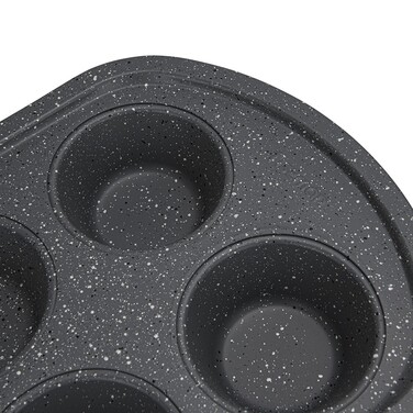 Форма для випічки 6-ти кексів Fissman 32x20x3,5 см вуглецева сталь з антипригарним покриттям (5679)