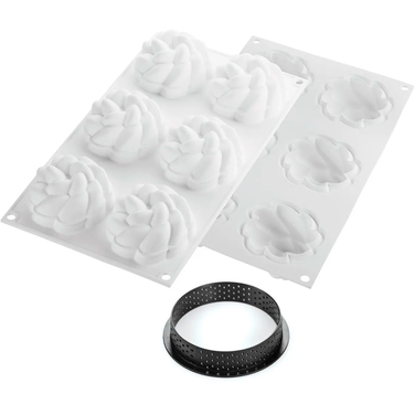 KIT TARTE RING FLEUR D80 MM Форма из резины