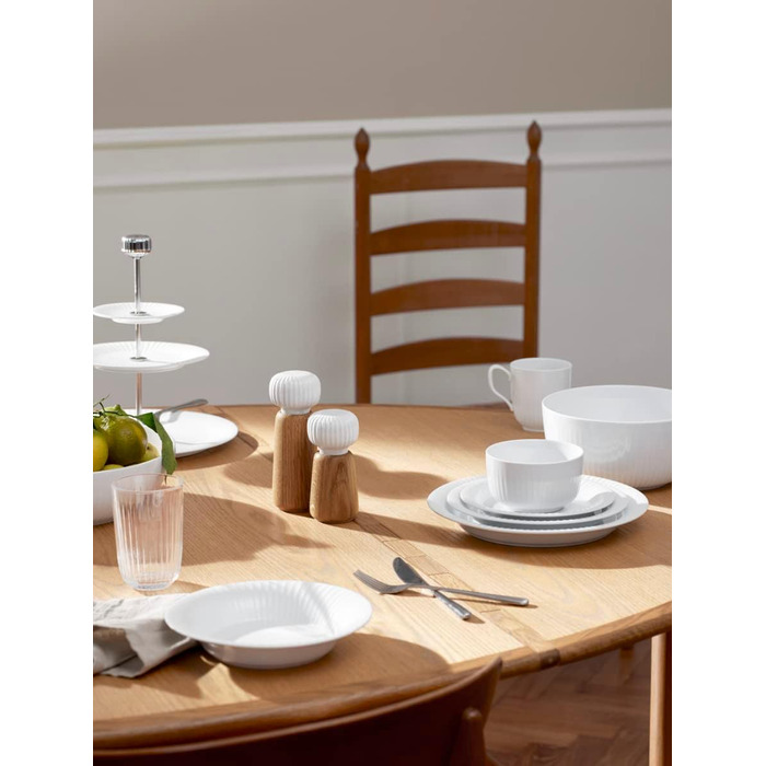 Тарелка овальная 27 см, белая Hammershøi Kähler