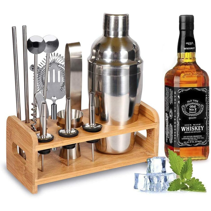 Коктейльный набор для коктейлей 550 мл, набор коктейль-баров аксессуары для бара,  14 шт SUPERSUN