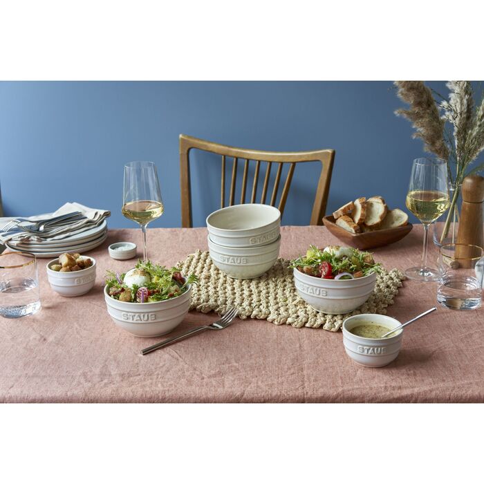 Набір керамічних мисок з вакуумними кришками 12 см, 6 предметів, білий Fresh & Save Zwilling