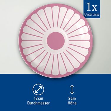 Блюдце до чашки для еспресо 11,7 см, рожевий Fleur Villeroy & Boch