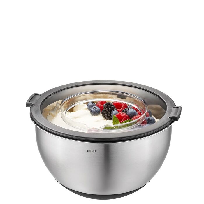 Набір мисок з нержавіючої сталі з кришками, 2 предмети Muovo Gefu