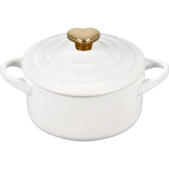 Мини-кокотница с крышкой 0,25 л Heart Le Creuset