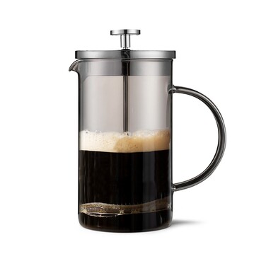 Заварювальний чайник з поршнем Fissman 1000 мл скляна колба (9139)