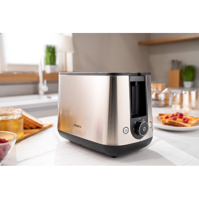 ARDESTO Тостер Steel Collection T-K200 800Вт, метал+пластик, сріблястий+чорний
