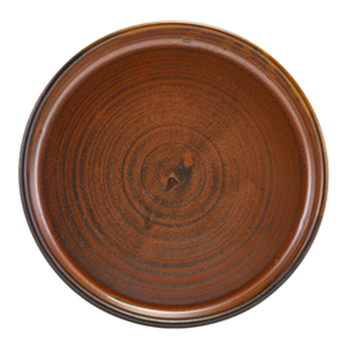 Тарелка презентационная 14x2 см с низким вертикальным бортом, Terra Porcelain Rustic Copper, GenWare