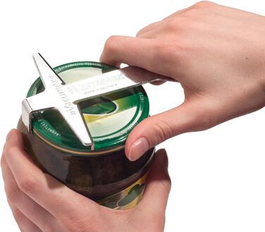 Набір Westmark, 2 шт. 1 відкривач гвинтової кришки 1 підйомник скла, високоякісний пластик/сталь, Vacumex, сріблястий/червоний, 105322E6 Установчий гвинтовий відкривач кришки підйомник скла