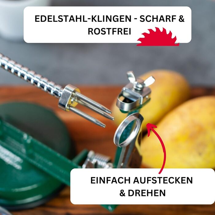 Для очистки яблок / резака / сердцевины, с присоской, 30,5 x 10,5 x 13 см, нержавеющая сталь/алюминий, apple dream, зеленый/серебристый, 11442260 алюминий с подставкой