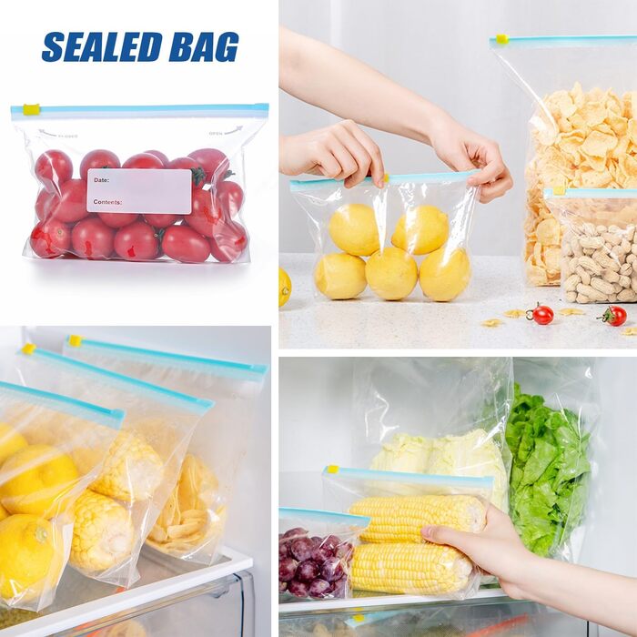 Вакуумні пакети 30 пакетів 10,5 х 19,5/15 х 23/ 32,5 х 26 см ZDNT