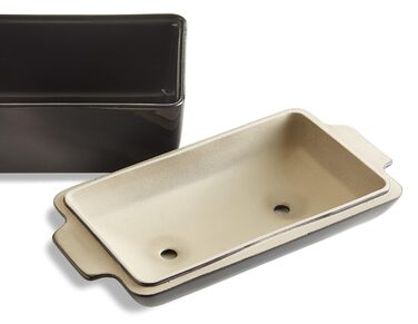 Керамика, Красный, 24x15x12,5 см (Уголь)