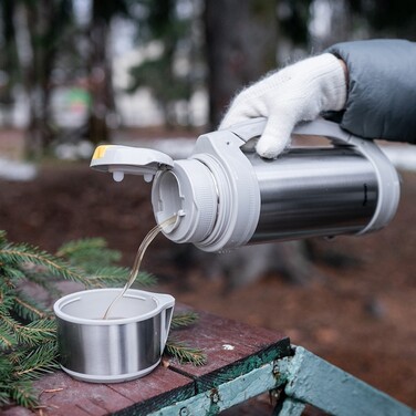 Термос Fissman 1000 мл нержавіюча сталь (9849)