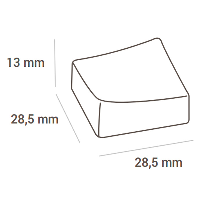 CH001 Форма для шоколаду ONDA P 28х28 h13 мм (24 шт.)