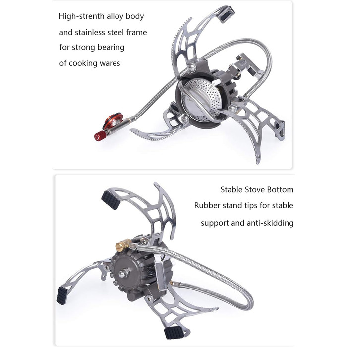 Кемпинговая газовая плита, алюминий BV1007 iBasingo