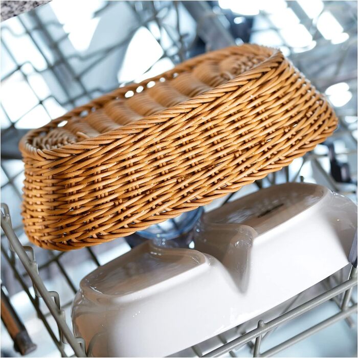 Багатоцільовий кошик, підходить для готелів і громадського харчування, овальний, приблизно 32 x 23 x 7 см, коричневий Saleen