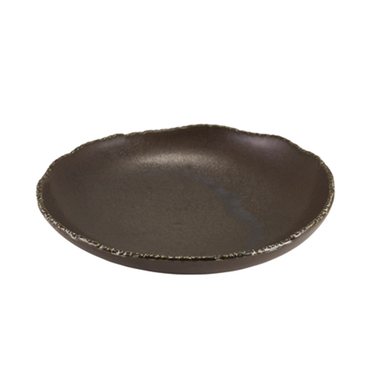 Миска глибока кругла 25*h 5.3 см, 920 мл, Terra Porcelain Roko Cinder Black, GenWare