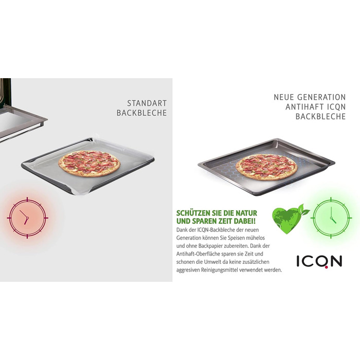 См, набір форм для випікання та решіток, глибока емальована сковорідка 3 см та хромована решітка для духовки та плити, стійка до подряпин та корозії, чорна (антипригарне покриття 455 x 30 мм), 45,5 x 36