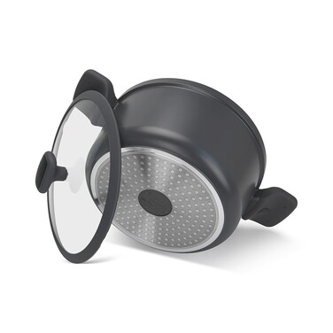 Каструля зі скляною кришкою 24 см 4,7 л TITANIUM PRO Fissman