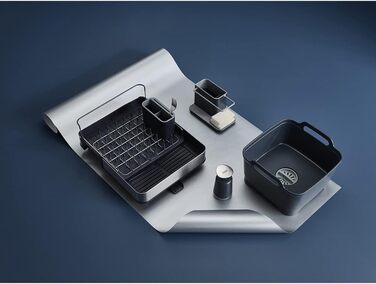 Контейнер для миття посуду 9 л, темно-сірий Wash&Drain Joseph Joseph