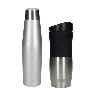Бутылка металлическая Built Active, с двойными стенками, серая, 540 мл