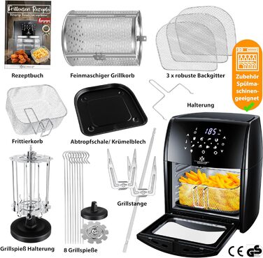 Аерофритюрниця 9в1 1800 Вт KESSER