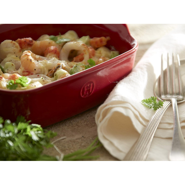 Маленькая форма для запекания 22 x 14,5 х 5,5 см, бордовая Emile Henry