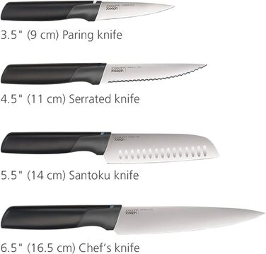 Набір обробних дощок та ножів, 8 предметів в корпусі, сірий Folio Plus Joseph Joseph