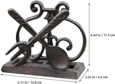 Тримач для серветок з чавуну 13 х 6,5 х 11,5 см Alipis