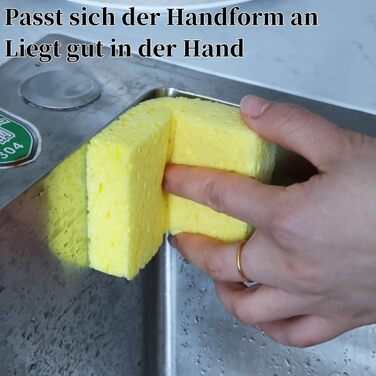 Набор губок для мытья посуды 8 шт 7 х 11 х 2 см черный Dawwoti