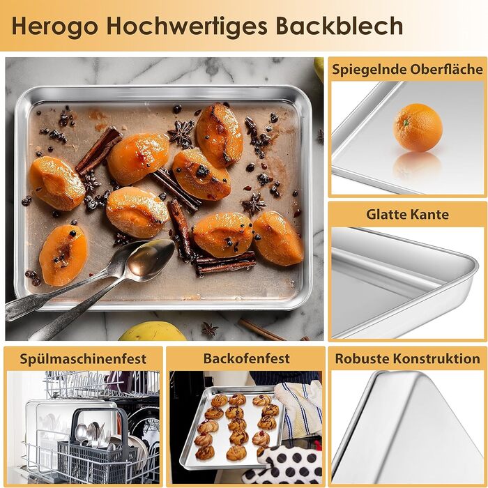 Деко для випікання з решіткою для охолодження, 23,6 x 17,8 см Herogo