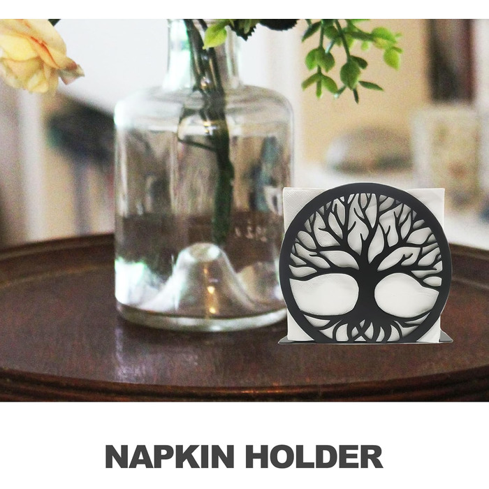 Підставка для серветок чорна VILLCASE