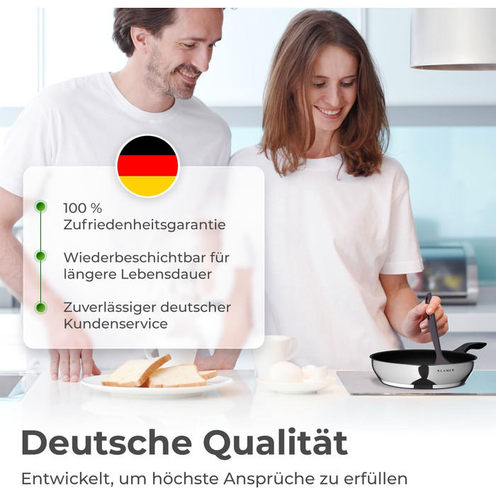 Профессиональная cковорода 20 см Klamer