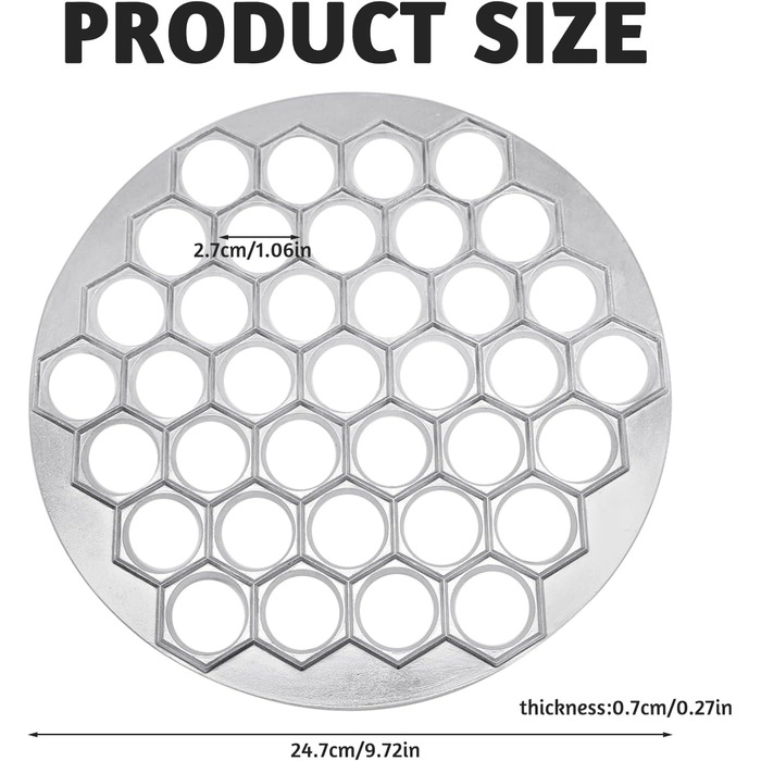 Форма для пельменів з 37 отворами, 2-в-1 пельменник Mritrit