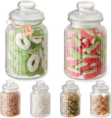 Банка для конфет с крышкой 1 л Praknu