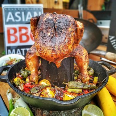 Чугунная жаровня для цыплят 28 см BBQ-Toro