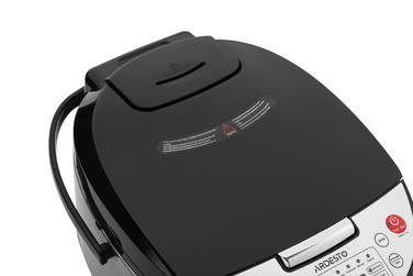 ARDESTO Мультиварка MC-P13, 860Вт, чаша-5л, электронное управл., книга рецептов, нерж. сталь+пластик, серебристо-черная