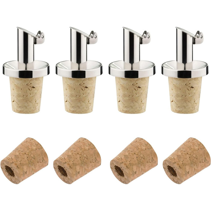 Пробка для олії/оцту 4 запасні пробки з клапанами Westmark