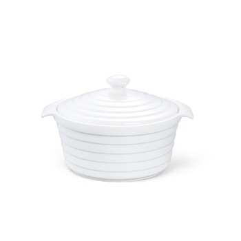 Каструля з кришкою Fissman 13х6 см / 340 мл порцеляна (14163)