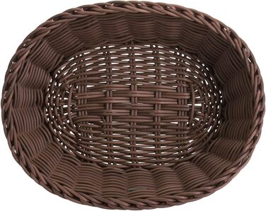 Багатоцільовий кошик, підходить для готелів і громадського харчування, овальний, приблизно 32 x 23 x 7 см, коричневий Saleen