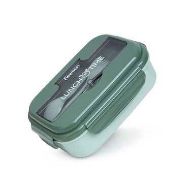 Ланч-бокс з трьома відділенням 21,5 х 15 х 8 см 1100 зелений Fissman