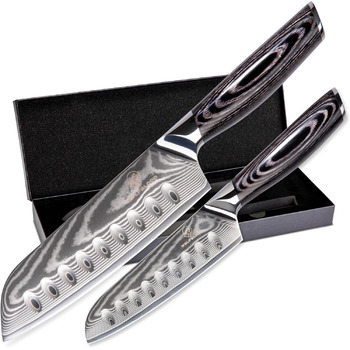 Набір дамаських ножів 31 та 23 см Pro Wolfblood