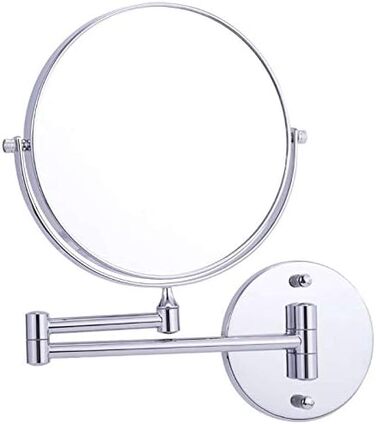 Дзеркало косметичне настінне 20 см з 5-кратним збільшенням, Vialex