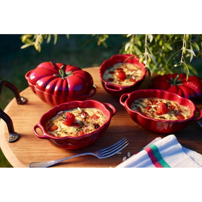 Каструля / жаровня в формі помідора 0,5л керамічна Cherry Staub