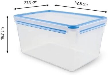 Контейнер для зберігання продуктів 8 л прямокутний з кришкою Clip & Close EMSA