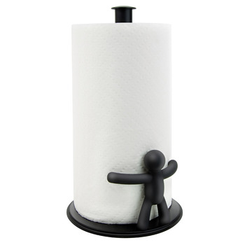 Тримач паперових рушників 18х34х18 см чорний Buddy Umbra