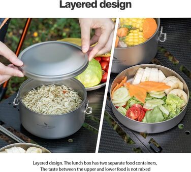 Набір для кемпінгу 900 мл. Boundless Voyage Ti1095T